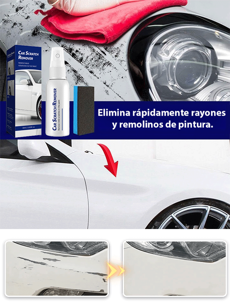 Spray Reparador de Rayones para Auto